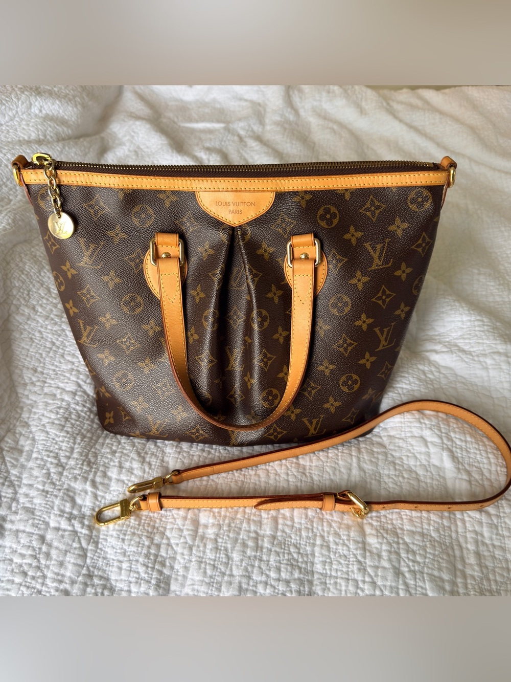 Louis Vuitton Palermo PM Monogram Canvas Tote with strap